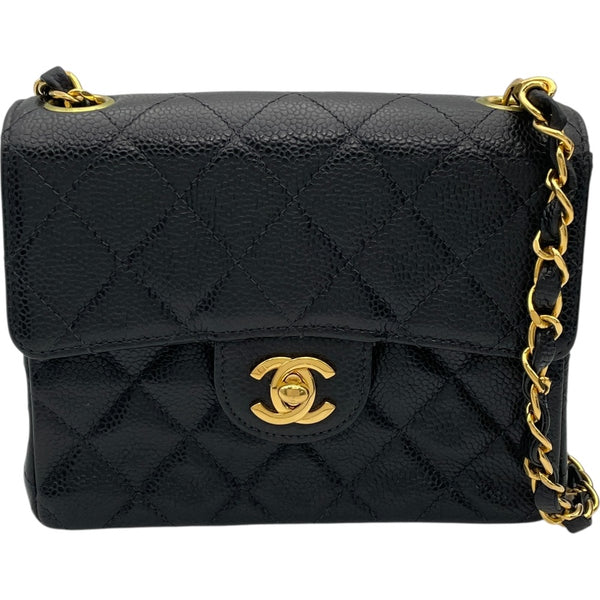 シャネル CHANEL ミニマトラッセ17 A01115 6番台 ブラック GD金具 キャビア レディース ショルダーバッグ シャネル CHANEL ミニマトラッセ17 A01115 6番台 ブラック GD金具