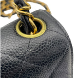 シャネル CHANEL ミニマトラッセ20 A01115 6番台 ブラック GD金具 キャビア レディース ショルダーバッグ