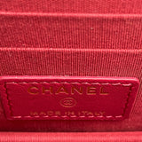 シャネル CHANEL フリルチェーンウォレット 30番台 ブラック GD金具 ラム レディース ショルダーバッグ