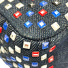 シャネル CHANEL マトラッセ25 A01112 22番台 ネイビー デニム・ビジュー レディース ショルダーバッグ