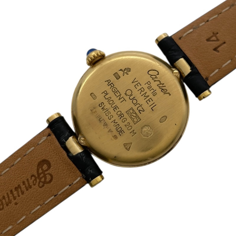 カルティエ Cartier マストヴァンドーム SM W1006554 ホワイト SV/GF