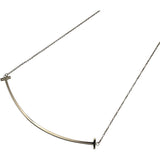 ティファニー TIFFANY＆CO Tスマイルネックレスラージ ピンクゴールド Au750 ジュエリー