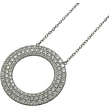 ティファニー TIFFANY＆CO メトロ3ロウサークルネックレス ホワイトゴールド 750/ダイヤモンド ジュエリー