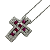 ダミアーニ DAMIANI ベルエポックネックレスM ホワイトゴールド 750WG/ルビー/ダイヤモンド ダイヤモンド ジュエリー