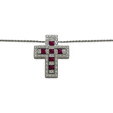 ダミアーニ DAMIANI ベルエポックネックレスM ホワイトゴールド 750WG/ルビー/ダイヤモンド ダイヤモンド ジュエリー