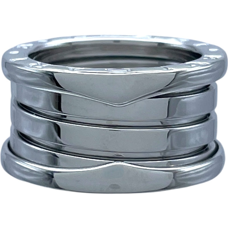 ブルガリ BVLGARI ビーゼロワンリング4バンド(M) ホワイトゴールド 750