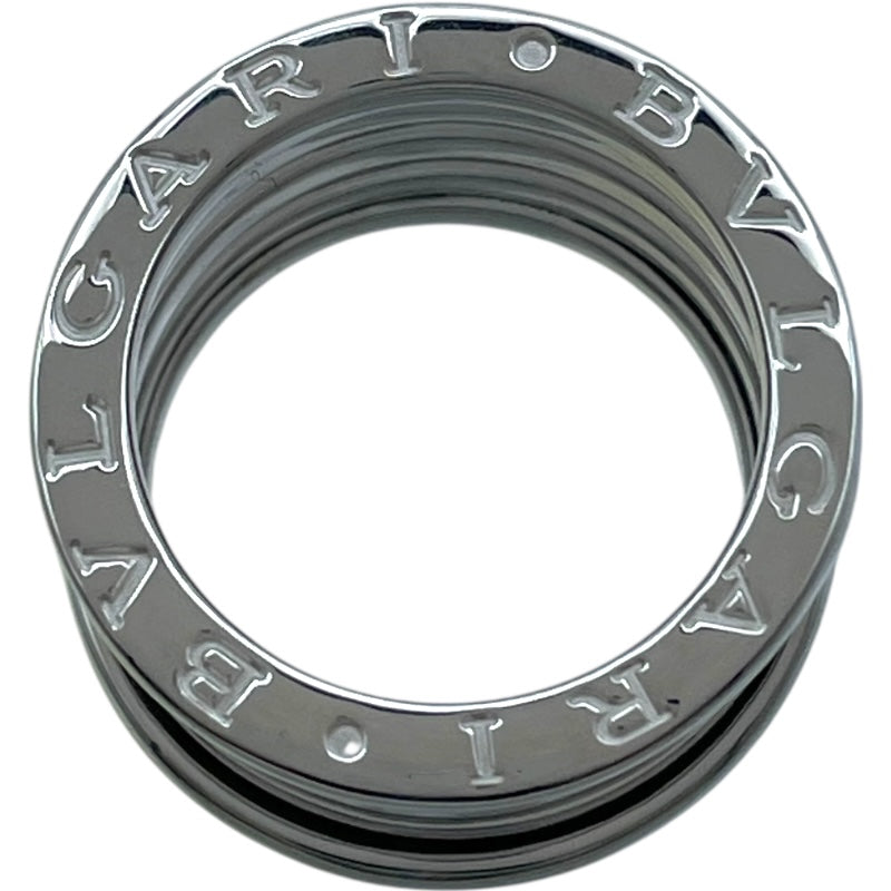 ブルガリ BVLGARI ビーゼロワンリング4バンド(M) ホワイトゴールド 750