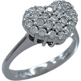 ポンテヴェキオ Ponte Vecchio ハートリング ホワイトゴールド 750/ダイヤモンド ダイヤモンド ジュエリー