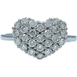 ポンテヴェキオ Ponte Vecchio ハートリング ホワイトゴールド 750/ダイヤモンド ダイヤモンド ジュエリー