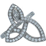 ハリーウィンストン HARRY WINSTON リリークラスターリング プラチナ Pt950/ダイヤモンド　 ジュエリー