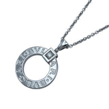 ブルガリ BVLGARI ブルガリブルガリサークルネックレス ホワイトゴールド Au750 ジュエリー