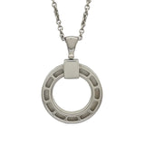 ブルガリ BVLGARI ブルガリブルガリサークルネックレス ホワイトゴールド Au750 ジュエリー