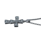 ブルガリ BVLGARI セルペンティクロスネックレス ホワイトゴールド Au750 ダイヤモンド ジュエリー