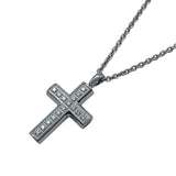 ブルガリ BVLGARI ラテンクロスネックレス ホワイトゴールド Au750 ジュエリー