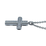 ブルガリ BVLGARI ラテンクロスネックレス ホワイトゴールド Au750 ジュエリー