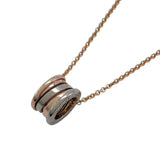 ブルガリ BVLGARI ビーゼロワンネックレス ホワイトゴールドxピンクゴールド Au750 ジュエリー