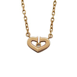 カルティエ Cartier Cハートネックレス1Pダイヤ ピンクゴールド 750 ジュエリー