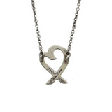 ティファニー TIFFANY＆CO ラビングハートネックレス シルバー Ag925 ジュエリー