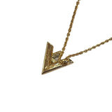 ルイ・ヴィトン LOUIS VUITTON LVヴォルトワンネックレスPM イエローゴールド 750 ジュエリー