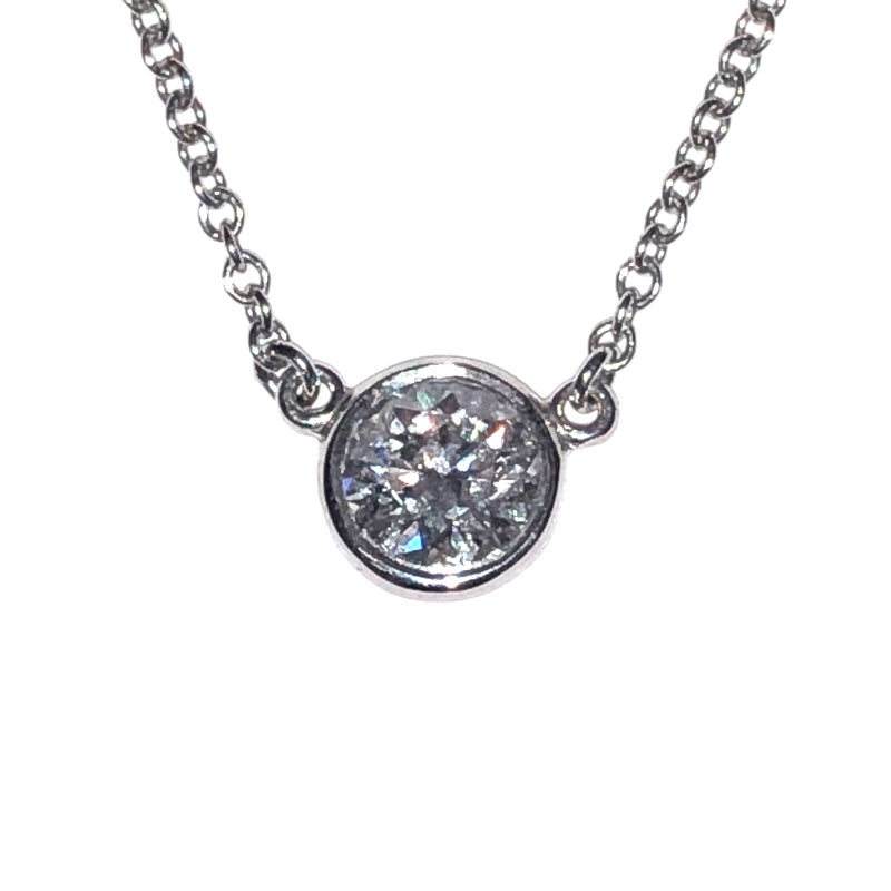 ティファニー TIFFANY＆CO バイザヤードネックレス シルバー Pt950