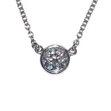 ティファニー TIFFANY＆CO バイザヤードネックレス シルバー Pt950 ジュエリー