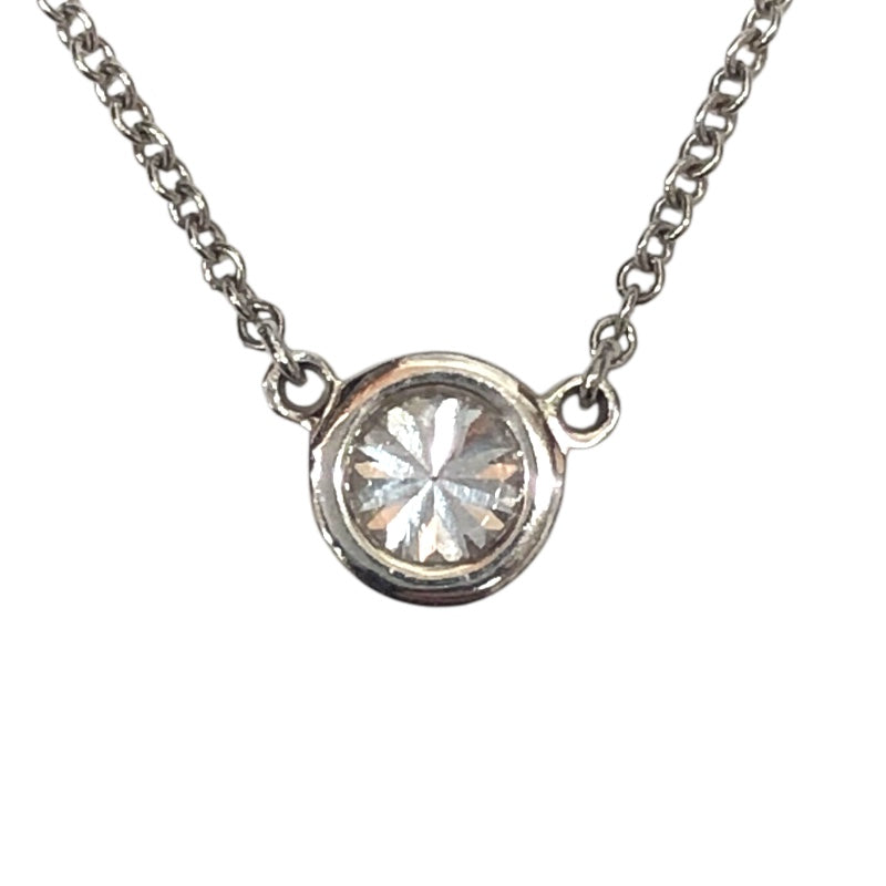 ティファニー TIFFANY＆CO バイザヤードネックレス シルバー Pt950