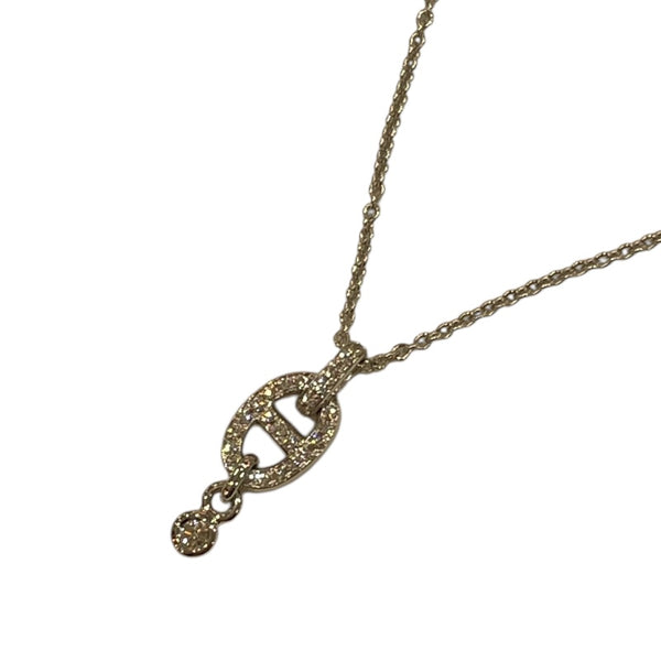 エルメス HERMES シェーヌダンクルアンシェネネックレス ホワイト