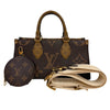 ルイ・ヴィトン LOUIS VUITTON オンザゴーEW M46653 ブラウン モノグラムジャイアント・リバース レディース ハンドバッグ