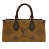 ルイ・ヴィトン LOUIS VUITTON オンザゴーEW M46653 ブラウン モノグラムジャイアント・リバース レディース ハンドバッグ