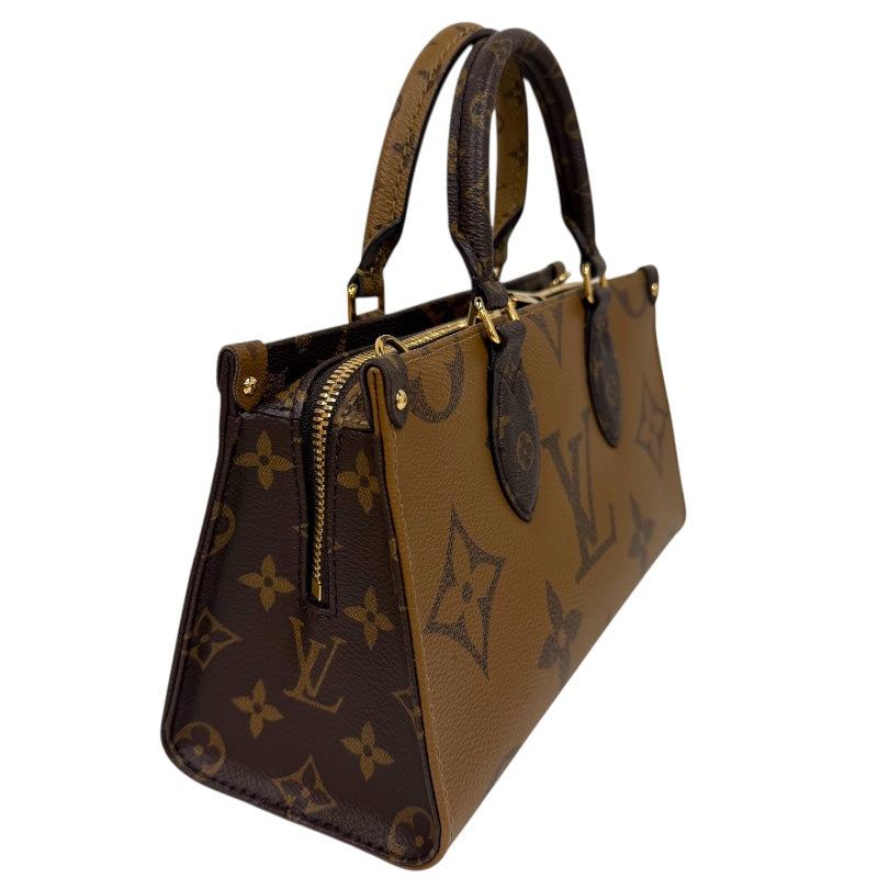 未使用品 Louis Vuitton(ルイヴィトン) リバース オンザゴーEW M46653 RFID ICチップ内蔵 ショルダーバッグ モノグラム ツートン系 ブラウン レディース ルイ・ヴィトン LOUIS VUITTON オンザゴーEW M46653 ブラウン