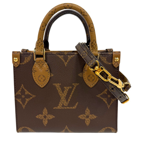 ルイ・ヴィトン LOUIS VUITTON オンザゴー BB M46839 ブラウン モノグラム・アンプラント レディース ショルダーバッグ ルイ・ヴィトン LOUIS VUITTON オンザゴー BB M46839 ブラウン