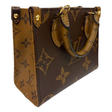 ルイ・ヴィトン LOUIS VUITTON オンザゴー BB M46839 ブラウン モノグラム・アンプラント レディース ショルダーバッグ