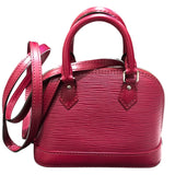 ルイ・ヴィトン LOUIS VUITTON ナノアルマ M50632 ピンク　シルバー金具 エピ レディース ハンドバッグ
