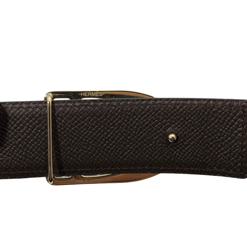 エルメス HERMES エトリエベルト 100cm T刻印 ブラック/ショコラ/GD