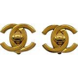 シャネル CHANEL ターンロック イヤリング ゴールド メタル アクセサリー
