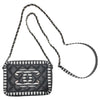 シャネル CHANEL CCフィリグリーミニバニティバッグ A84452　27番台 ブラック×ホワイト キャビアスキン レディース ショルダーバッグ