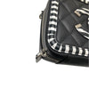 シャネル CHANEL CCフィリグリーミニバニティバッグ A84452　27番台 ブラック×ホワイト キャビアスキン レディース ショルダーバッグ