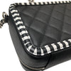 シャネル CHANEL CCフィリグリーミニバニティバッグ A84452　27番台 ブラック×ホワイト キャビアスキン レディース ショルダーバッグ