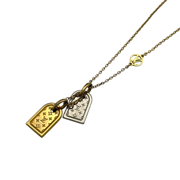 ルイ・ヴィトン LOUIS VUITTON ネックレス・ナノグラム ゴールド