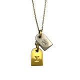 ルイ・ヴィトン LOUIS VUITTON ネックレス・ナノグラム ゴールド/シルバー メタル アクセサリー