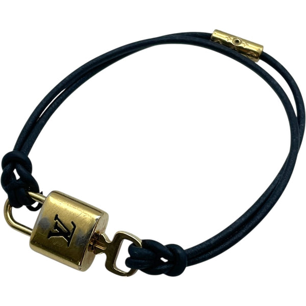 LOUIS VUITTON ブレスレット 南京錠 ブラック ルイ・ヴィトン LOUIS VUITTON ブレスレ・LVパドロック M8138 ブラック