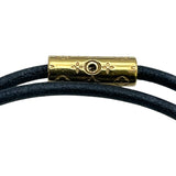 ルイ・ヴィトン LOUIS VUITTON ブレスレ・LVパドロック M8138 ブラック GD金具 レザー/メタル レディース ブレスレット