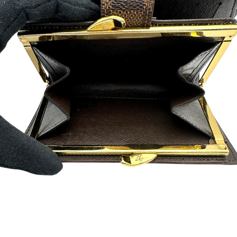 ルイ ヴィトン ダミエ ポルトフォイユ ヴィエノワ 三つ折り財布 N61674 PVC レディース LOUIS VUITTON 【1-0201410】 LOUIS VUITTON】ルイヴィトン『ダミエ ポルトフォイユ ヴィエノワ