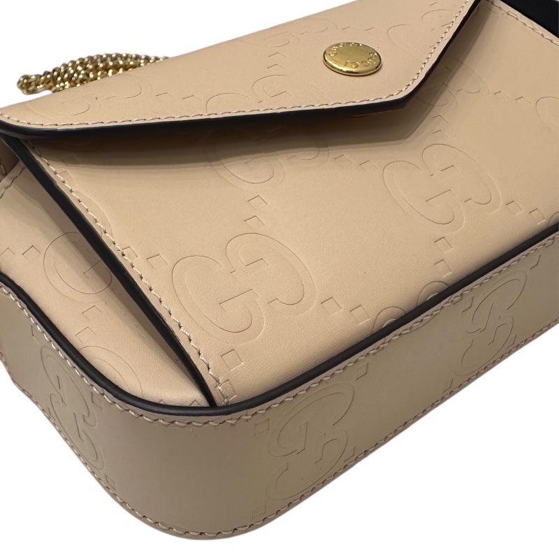 グッチ GUCCI GG スーパーミニショルダーバッグ 781554 ベージュ
