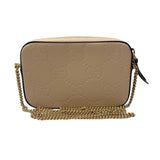 グッチ GUCCI GG　スーパーミニショルダーバッグ 781554 ベージュ レザー レディース ショルダーバッグ