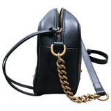 グッチ GUCCI GGマーモント 　スモールカメラバッグ 447632 ブラック レザー　パール メンズ ショルダーバッグ