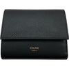セリーヌ CELINE スモール トリフォールド ウォレット 10B573 ブラック グレインドカーフスキン レディース 二つ折り財布