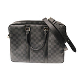 ルイ・ヴィトン LOUIS VUITTON ポルトドギュマン・ヴォワヤージュ N41125 ブラック ダミエ・グラフィット メンズ ビジネスバッグ