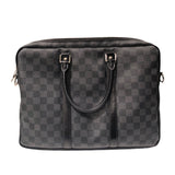 ルイ・ヴィトン LOUIS VUITTON ポルトドギュマン・ヴォワヤージュ N41125 ブラック ダミエ・グラフィット メンズ ビジネスバッグ