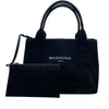 バレンシアガ BALENCIAGA ネイビーカバスS 339933 キャンバス ユニセックス ハンドバッグ